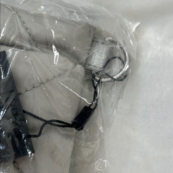 MZ Wallace Quilted Madison Flat Crossbody NWT, unopened. Light grey “Frost” - Picture 5 of 9